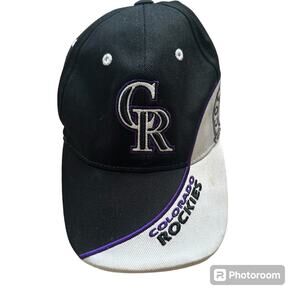 Colorado Rockies MLB Adjustable Baseball Hat Cap Fan Favorite‎ Black White